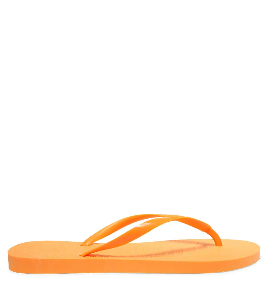 Santa Lolla, Flip Flop Laranja Borracha Flat