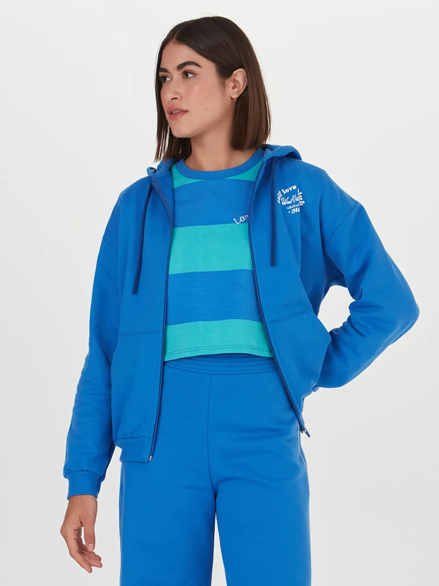 Malwee, Jaqueta Feminina Oversized Self Love Club Em Moletom Flanelado
