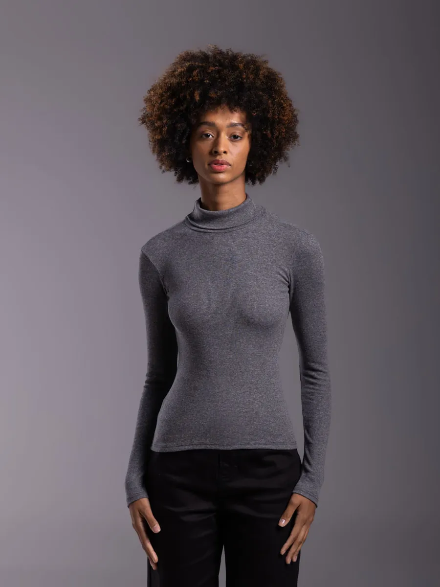 Basicamente, Blusa Ribana Anti Odor Gola Rolê - BASICAMENTE