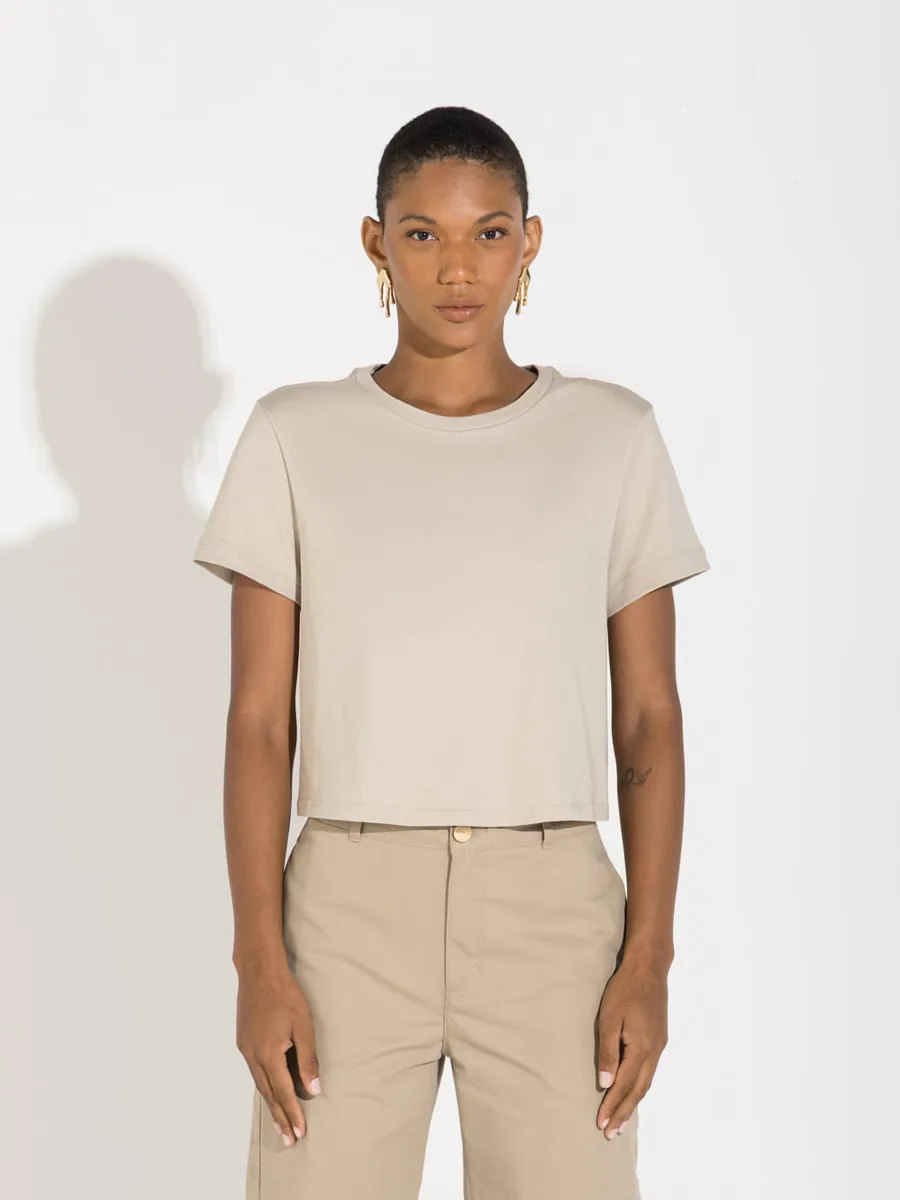 Basico.Com, Camiseta Cotton Pima Feminina