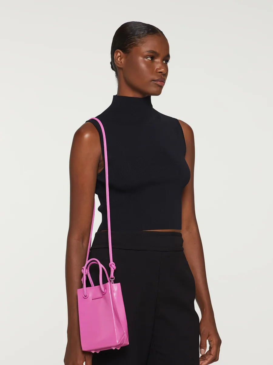 Animale, Bolsa De Couro Box Mini Porta Celular Rosa
