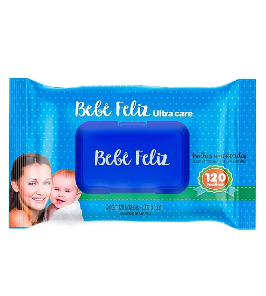Bebê Feliz, Bebê Feliz Toalhas Umedecidas 120 Folhas