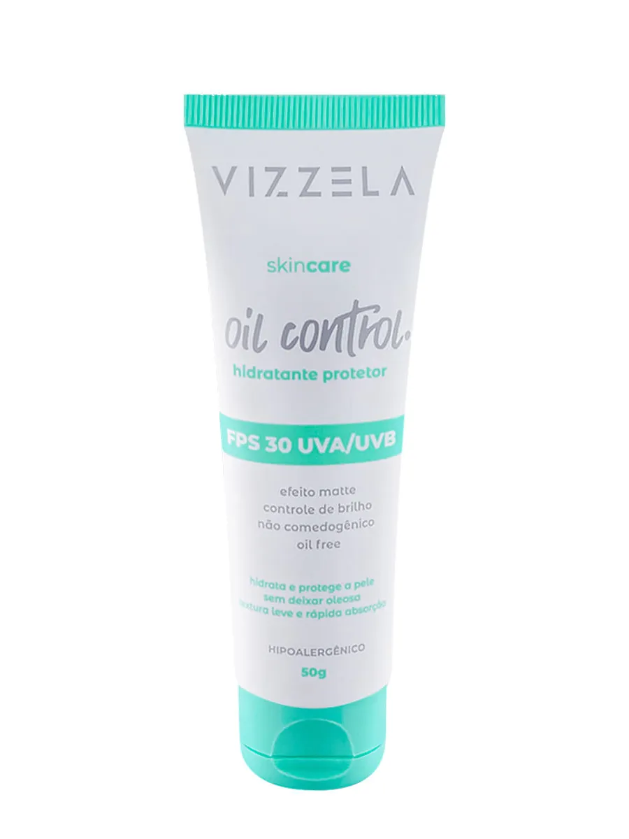 Vizzela, Vizzela Oil Control FPS30 - Creme Hidratante Facial 50g