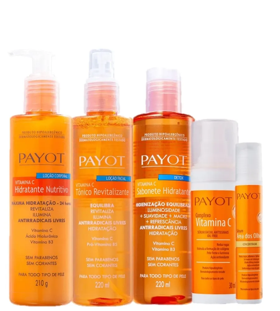 Payot, Payot Detox Vitamina C Kit 5 Produtos