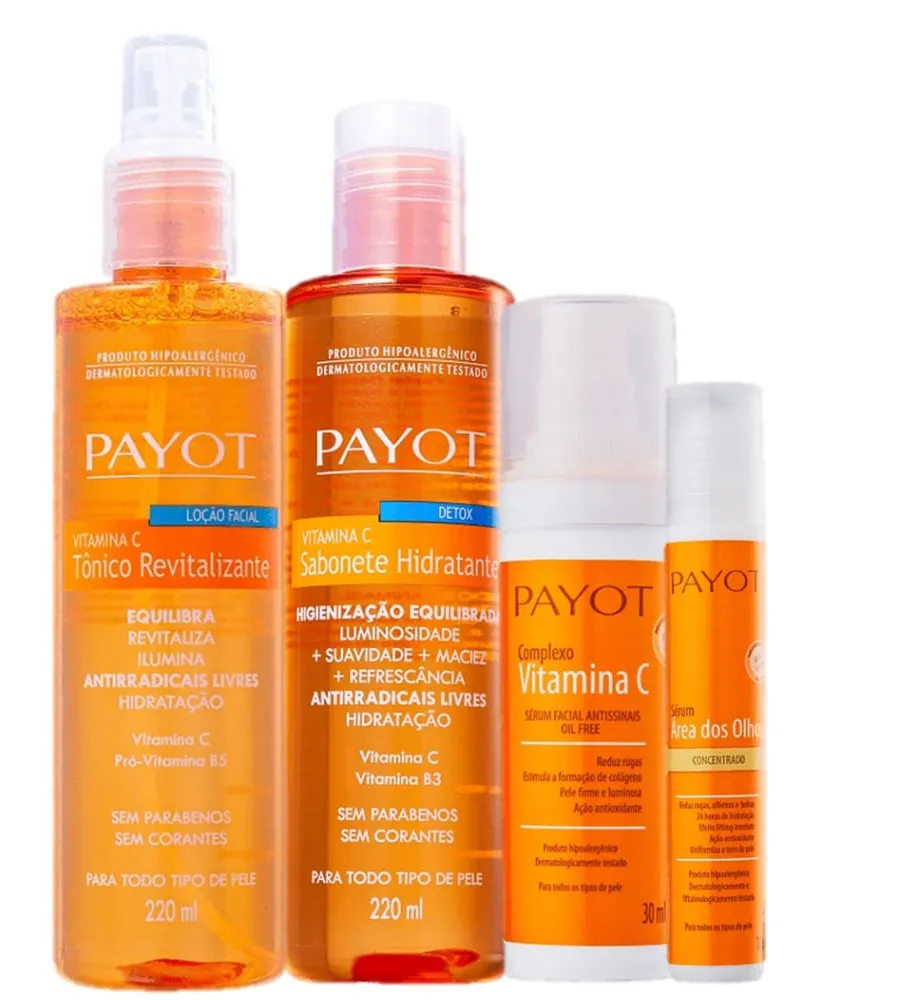 Payot, Kit Payot Vitamina C Cuidados com a Pele (4 Produtos)