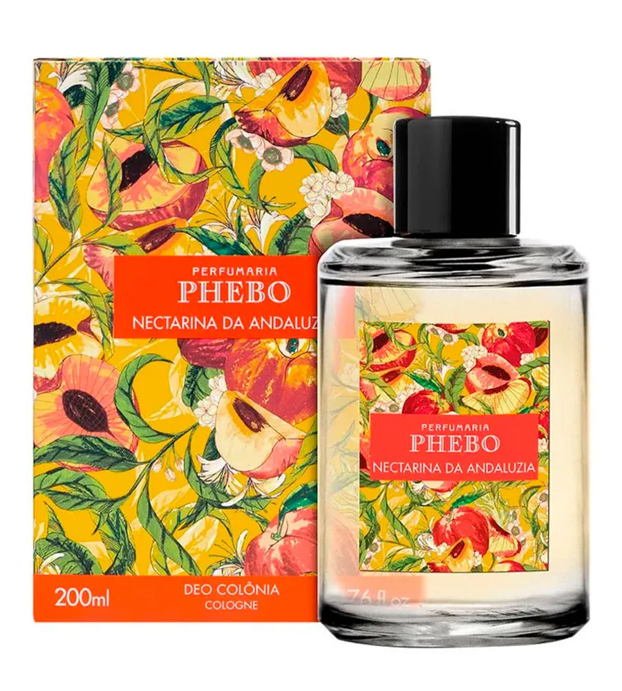 Phebo, Colônia Phebo Mediterrâneo Nectarina da Andaluzia Unissex 200ml