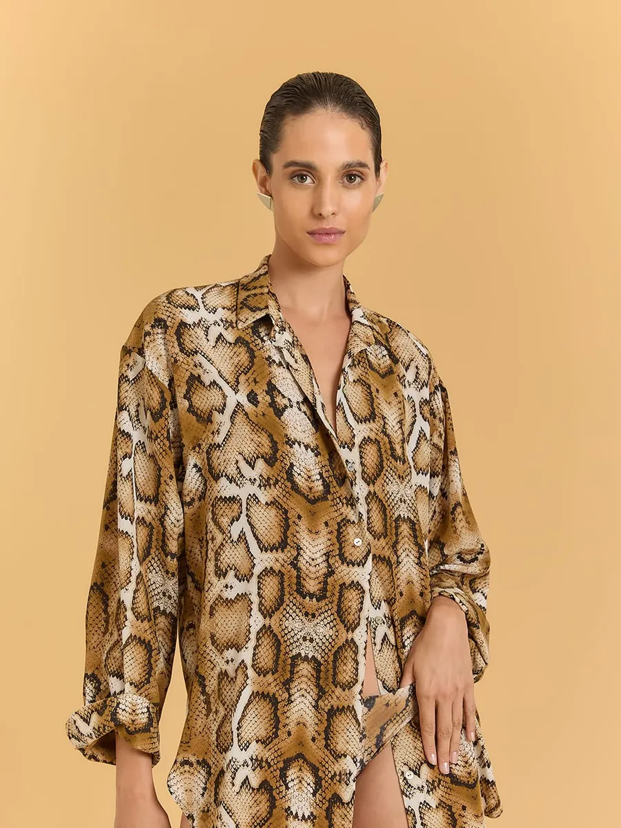 Lenny Niemeyer, Camisa Silky Seda Jibóia