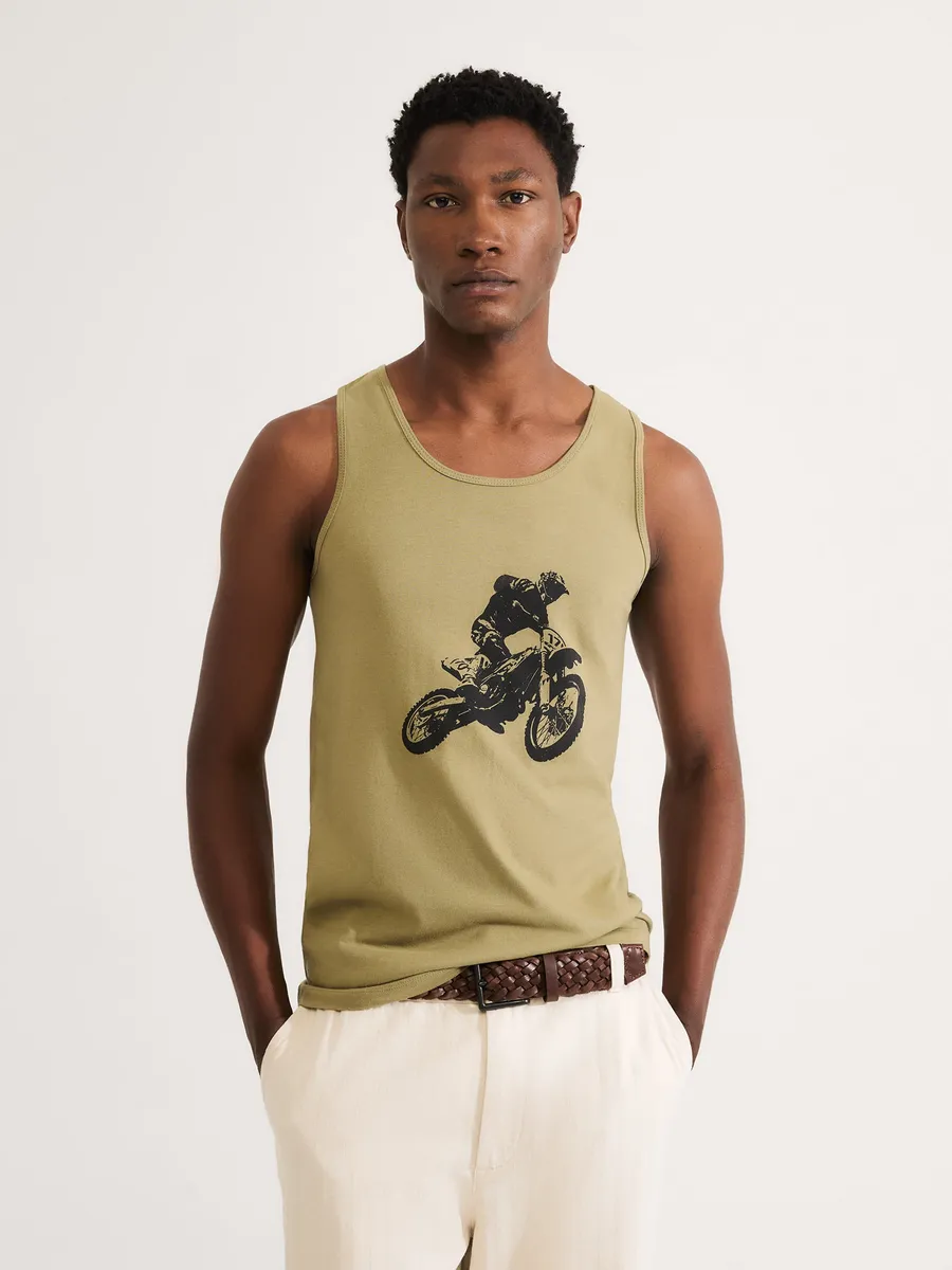 Hering Adulto, Regata Básica Masculina Slim Em Malha - Verde