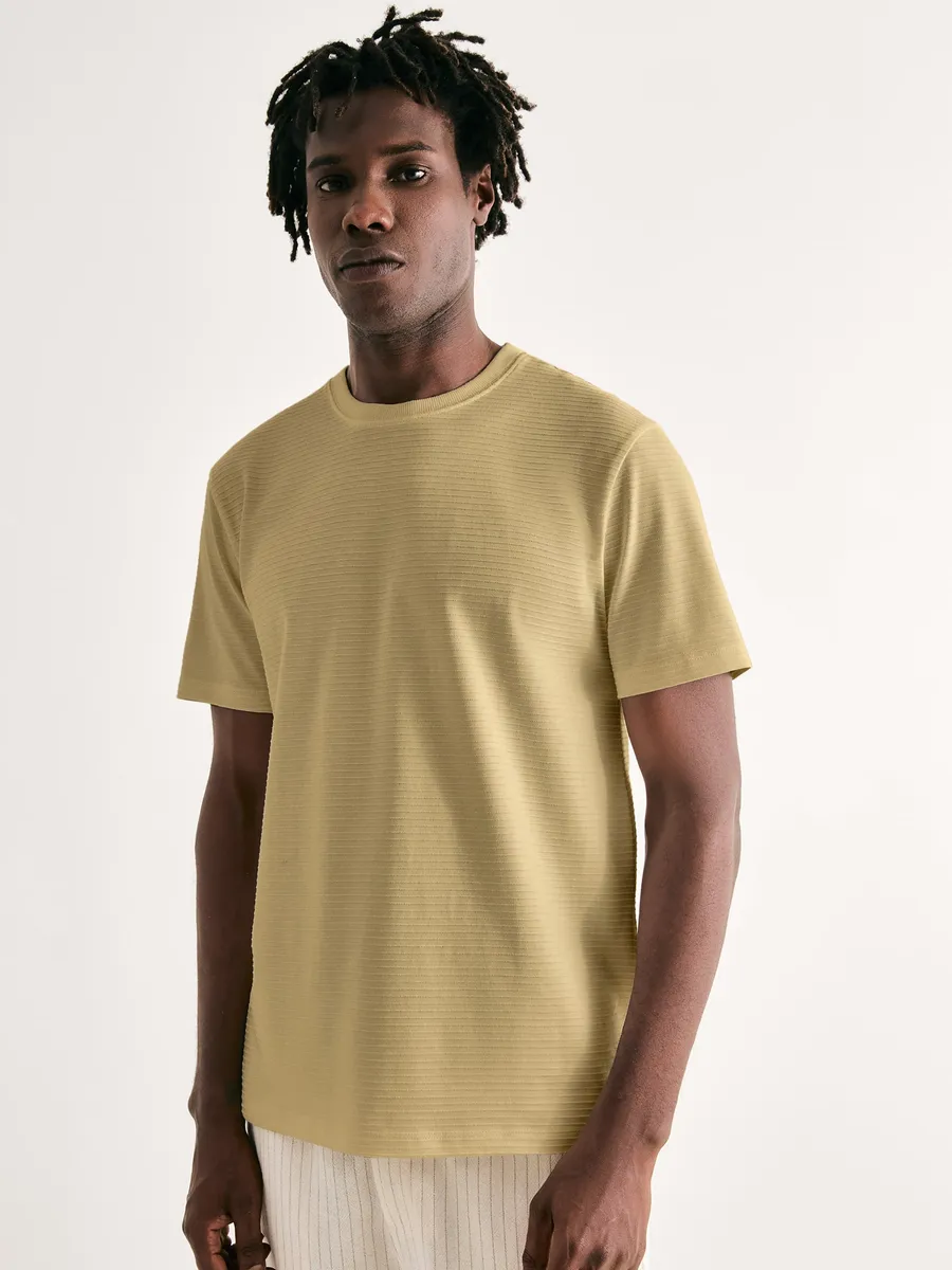Hering Adulto, Camiseta Masculina Regular Texturizada - Verde