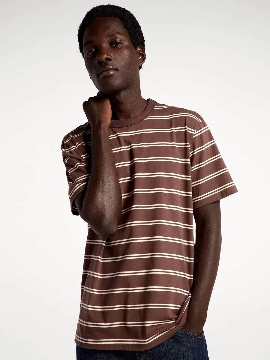Hering Adulto, Camisa Masculina Algodão Fio Tinto - Marrom
