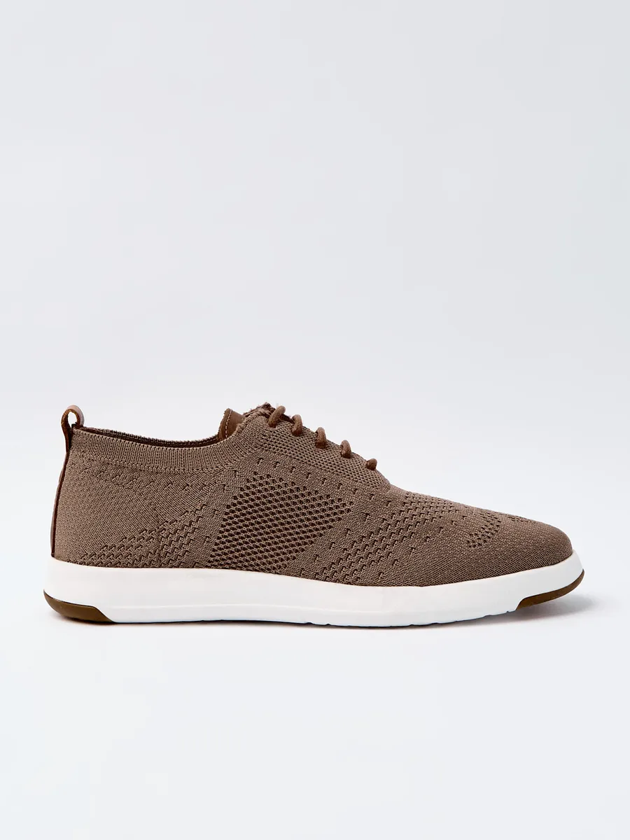 Mr. Cat, TÊNIS ROYAL COMFORT KNIT FLOW TAUPE