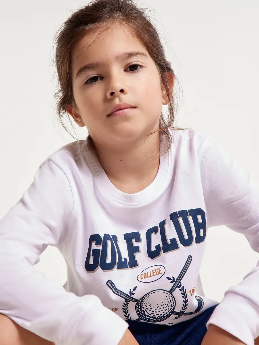 Hering Kids, Camiseta Infantil Menino Manga Longa Com Estampa Hering Kids - Branco