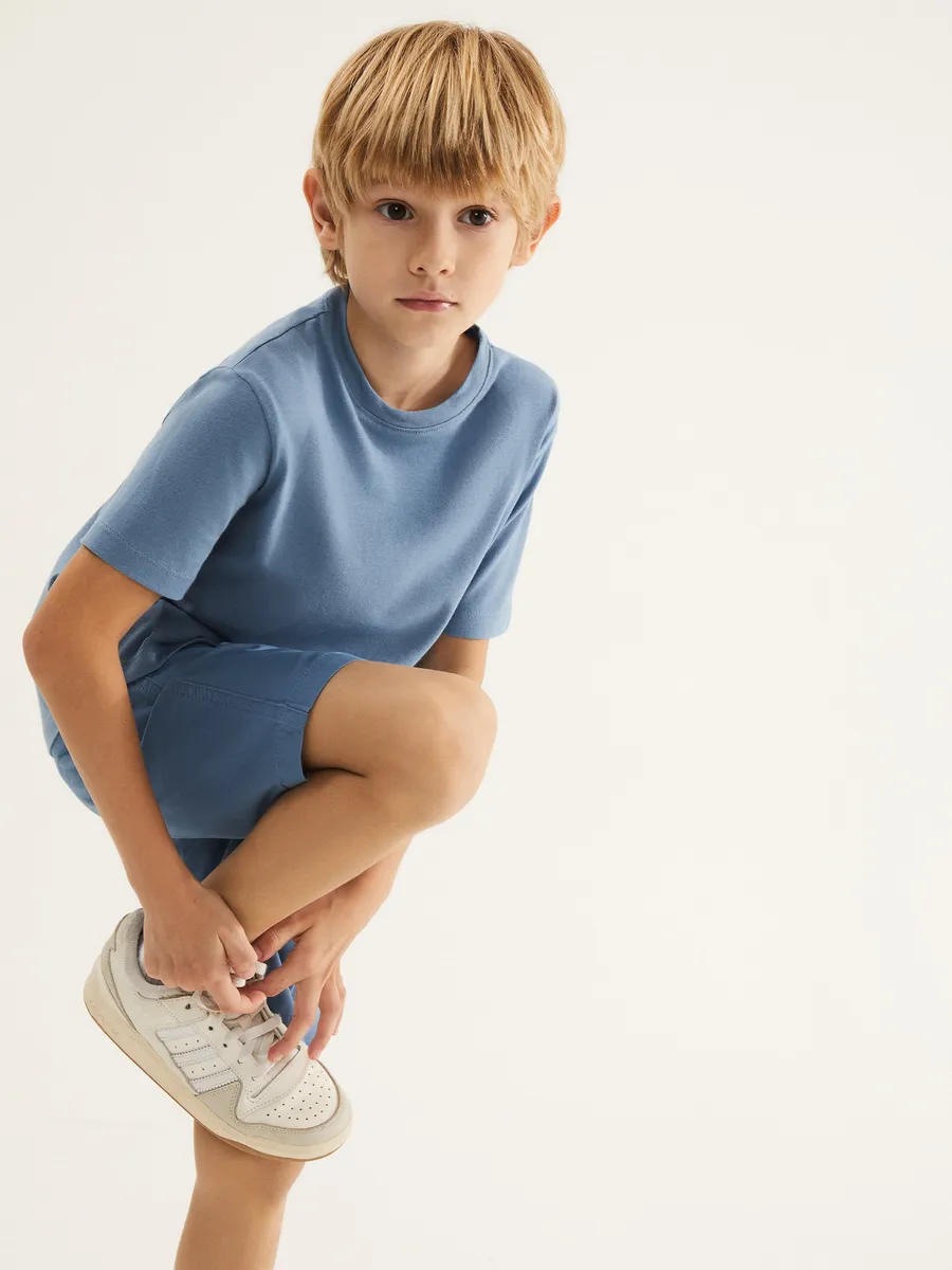 Hering Kids, Camiseta Básica Infantil Menino Manga Curta Slim - Azul