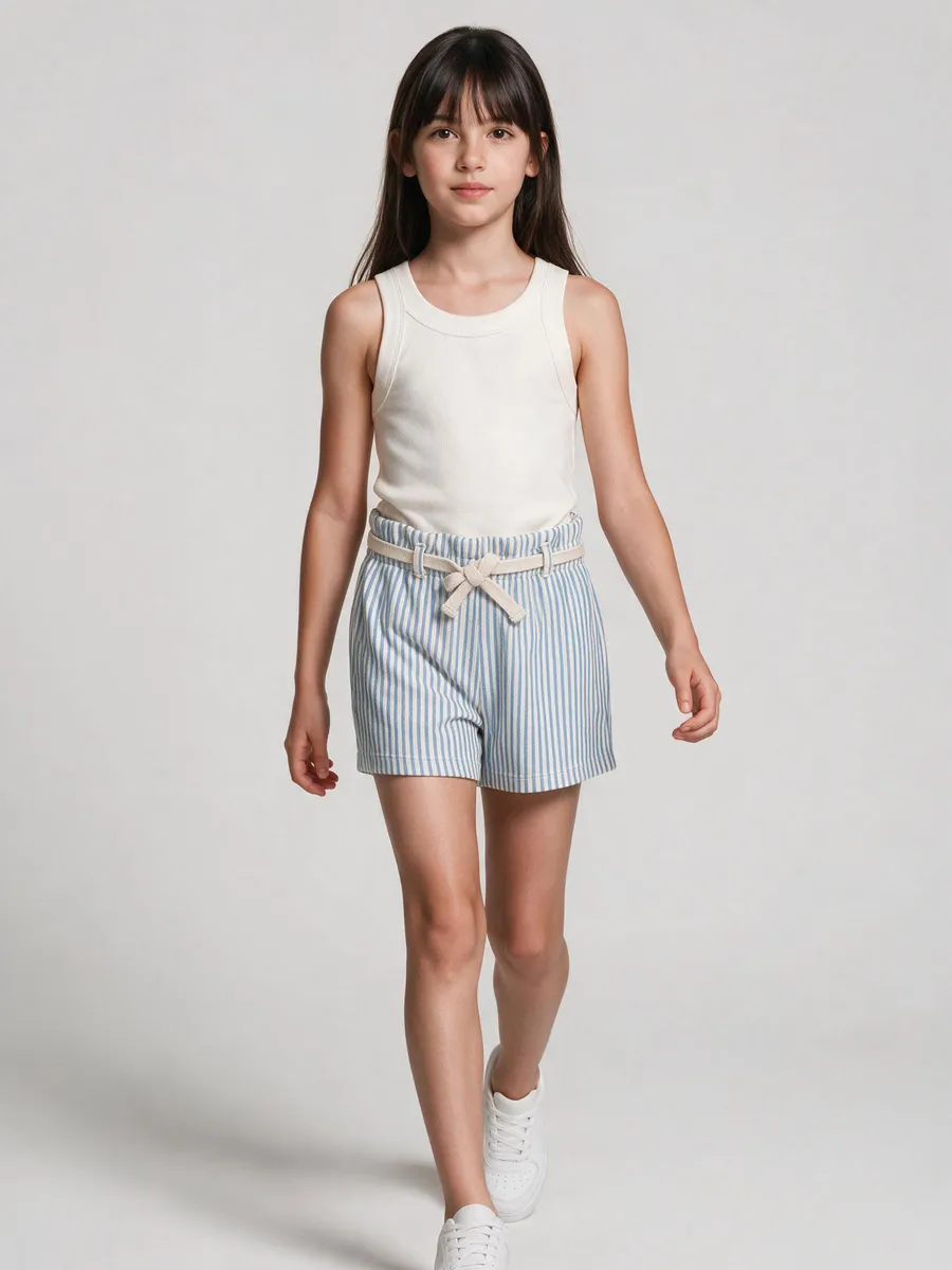 Hering Kids, Shorts Infantil Menina Cós Clochard - Azul