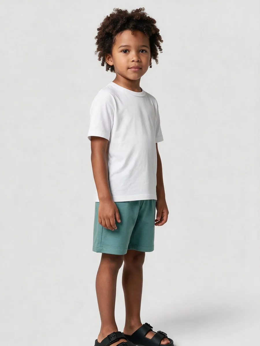 Hering Kids, Bermuda Infantil Menino Cós De Elástico - Verde