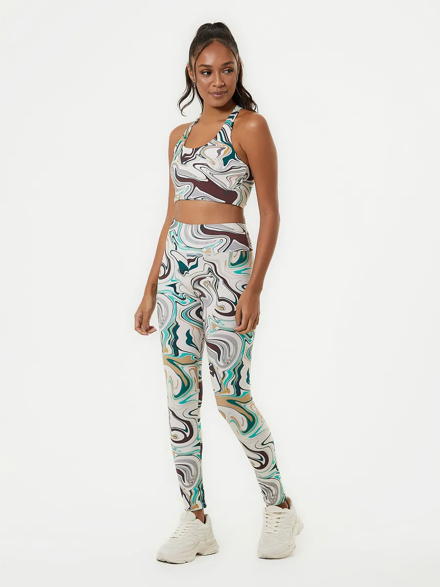 Zinzane, Calça Estampada Max Power Opaco - Off White