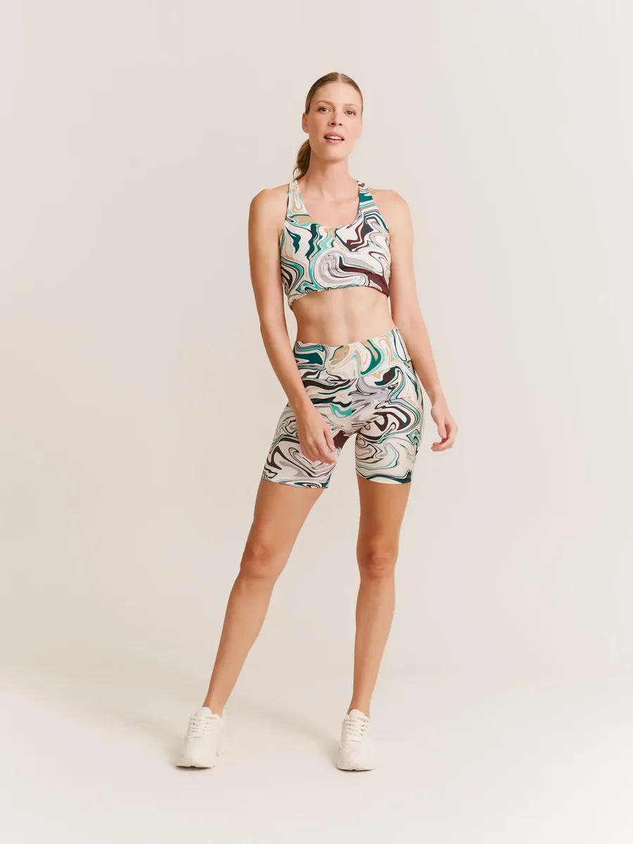 Zinzane, Bermuda Estampada Max Power Opaco - Off White