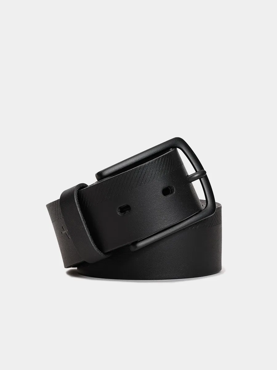 Aramis, Cinto de Couro Com Estampa 40mm Preto