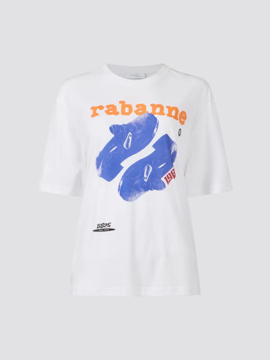 Rabanne, T-Shirte Estampa Grafica Rabanne