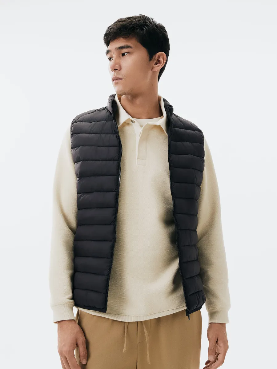Hering Adulto, Colete Básico Masculino Puffer Comfort - Preto