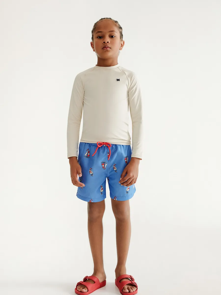 Hering Kids, Shorts Infantil Menino Estampado - Azul