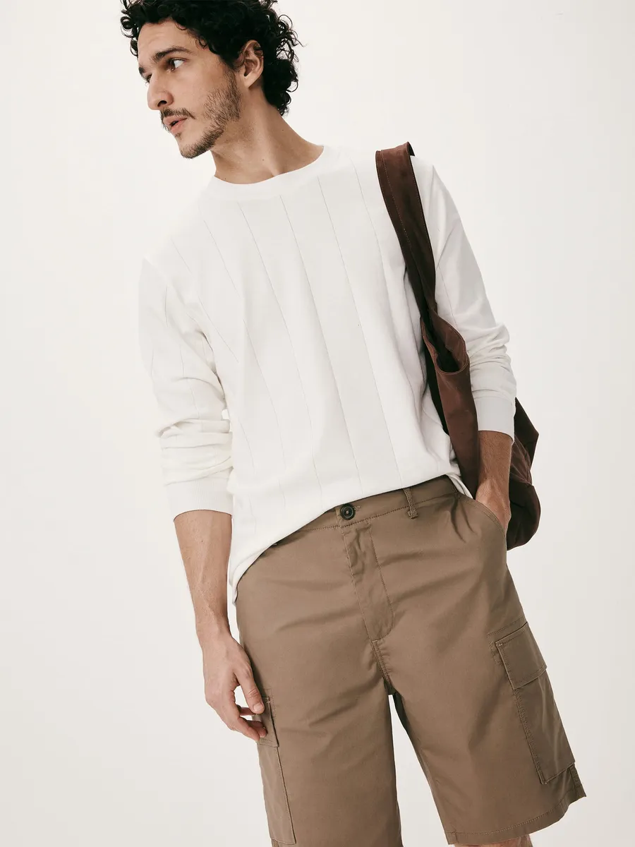 Hering Adulto, Bermuda Masculina Cargo Reta - Marrom