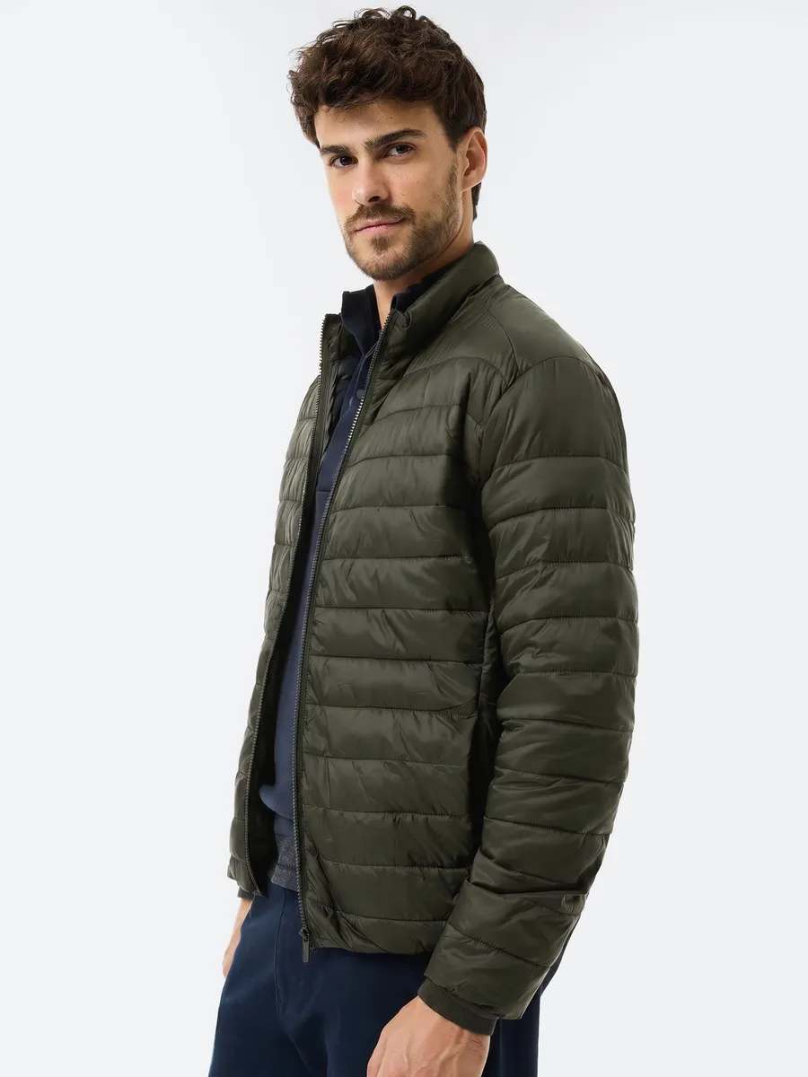 Hering Adulto, Jaqueta Masculina Puffer Matelassê + Saquinho - Verde