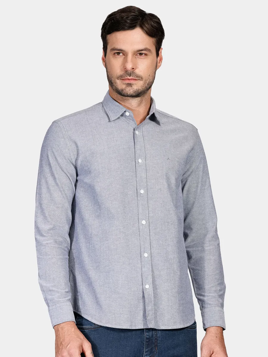 Aramis, Camisa Manga Longa Regular Oxford Marinho
