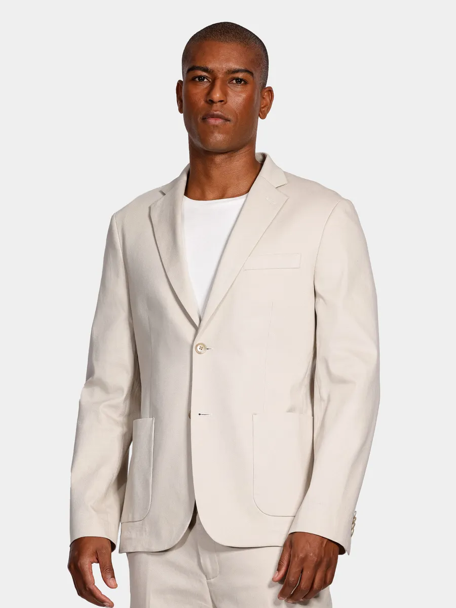 Aramis, Paletó Canvas Super Slim Off White