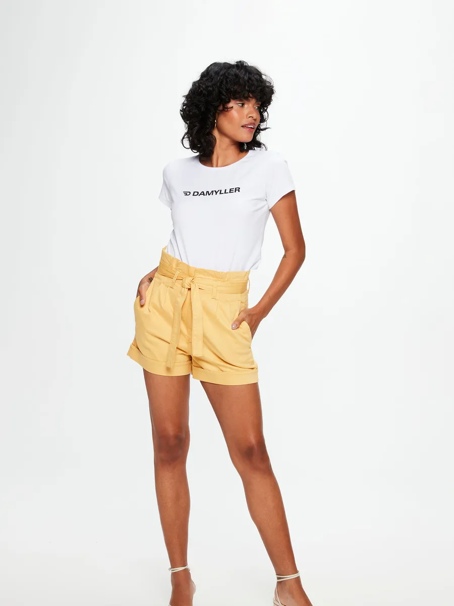 Damyller, Short Clochard Médio Off White