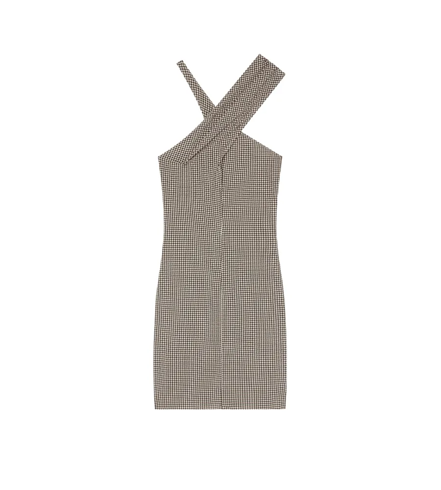 Courrèges, Vestido Cruzado Longo Jersey Courrèges