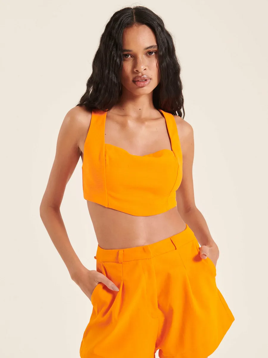 My Ft, Blusa Cropped Corset
