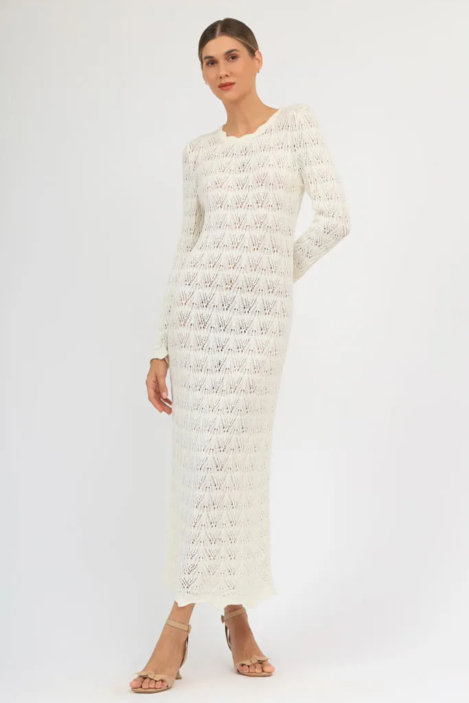 Carol Bassi, Vestido Regina Off White