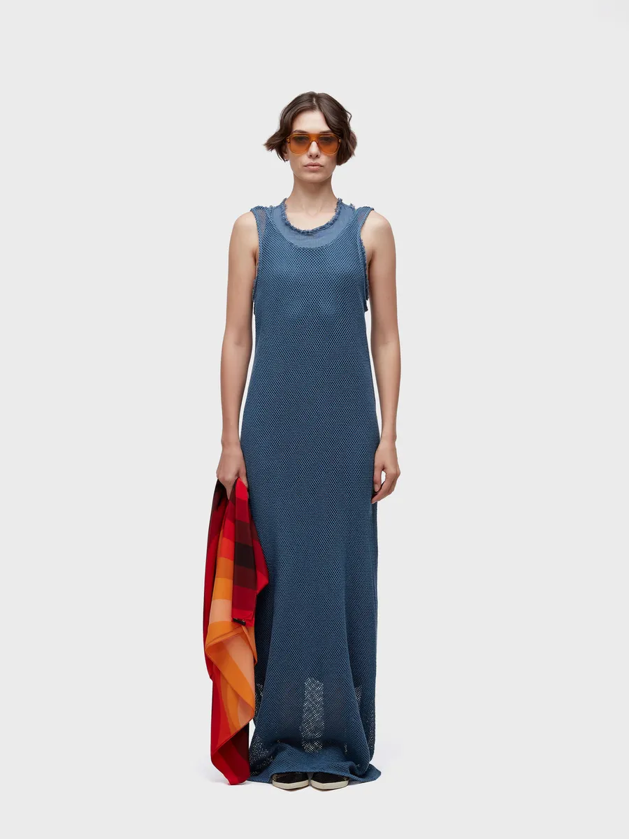 Osklen, Vestido regata mixed fabrics