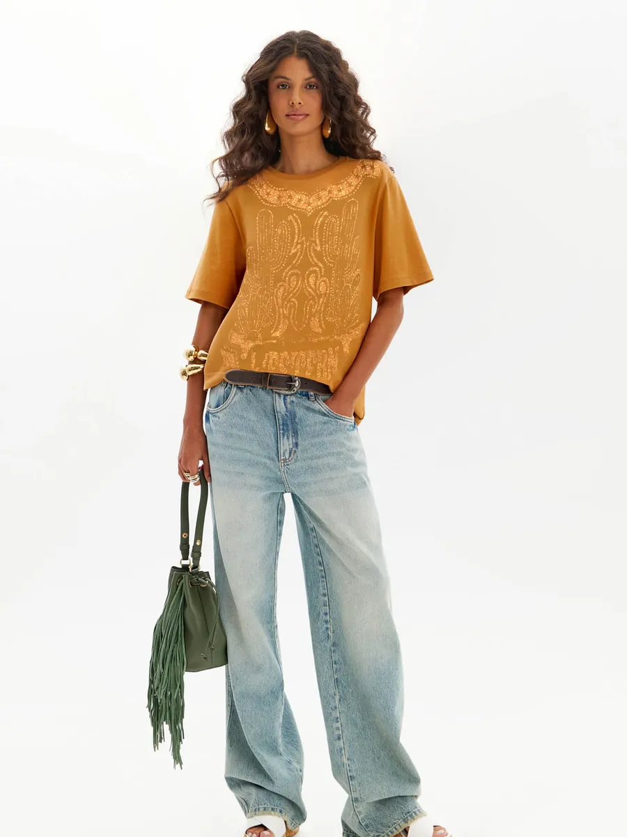 My Ft, T-Shirt Oversized Estampada