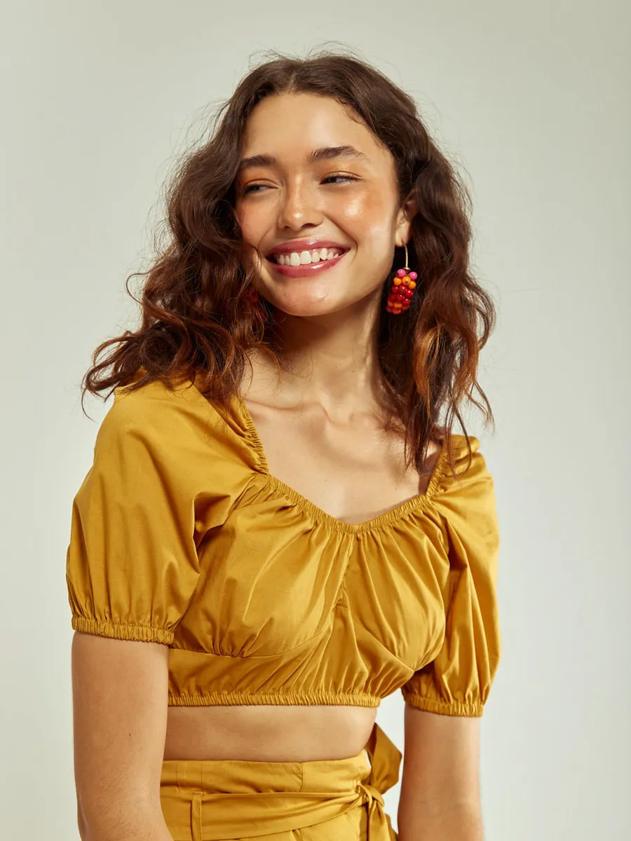 Oh,Boy, Blusa Tecido Cropped