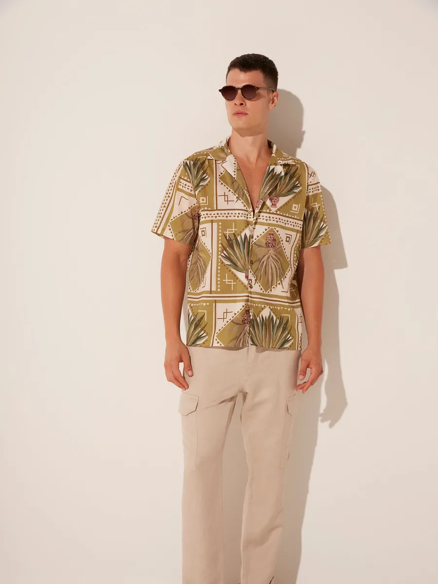 Água de Coco, Camisa Manga Curta Vasos